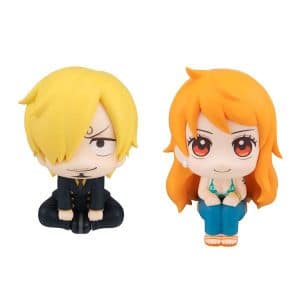 Figura Sanji & Nami One Piece - Lookup - Set With Cloche & Orange 11 cm - Megahouse