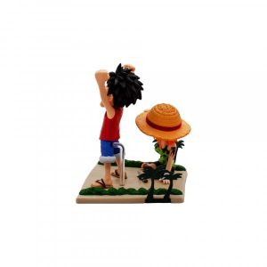 Figura Monkey D. Luffy & Nami One Piece World Collectable - Log Stories 7cm