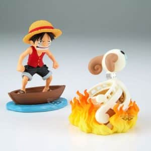 Figura Monkey.D.Luffy & Going Merry One Piece - World Collectable Log Stories 8cm