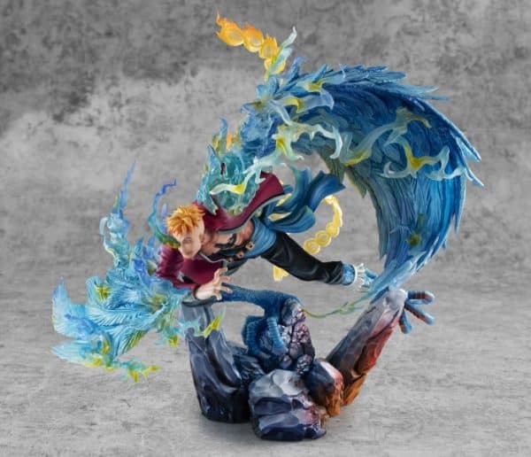 Figura Marco the Phoenix ONE PIECE “MAS-MAXIMUM" - Portrait Of Pirates - Leader of 1st group of Whitebeard Pirates - Megahouse - Imagen 14