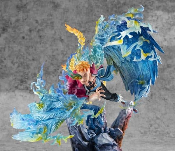 Figura Marco the Phoenix ONE PIECE “MAS-MAXIMUM" - Portrait Of Pirates - Leader of 1st group of Whitebeard Pirates - Megahouse - Imagen 16