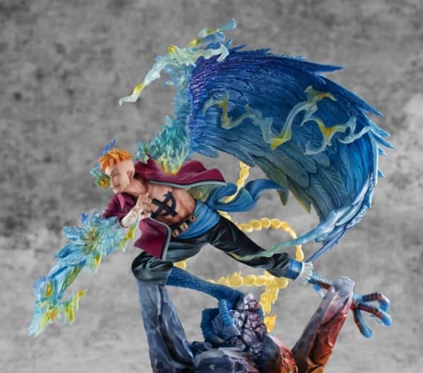 Figura Marco the Phoenix ONE PIECE “MAS-MAXIMUM" - Portrait Of Pirates - Leader of 1st group of Whitebeard Pirates - Megahouse - Imagen 6